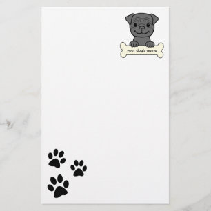 Personalized Pug Stationery