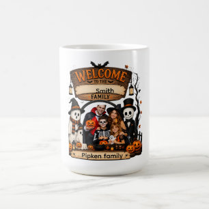 Personalized Pumpkin Family Halloweensign Coffee Mug