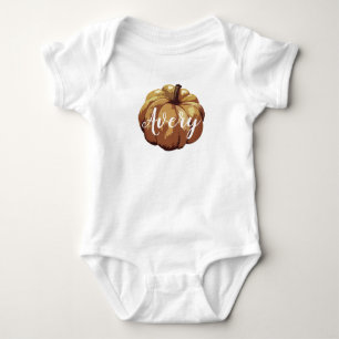 Personalized Pumpkin Painting Autumn Baby Bodysuit