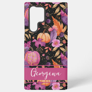Personalized Pumpkin Pattern Samsung Galaxy Case