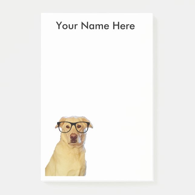 Personalized Pup-It-Note pad Post-it Notes (Front)