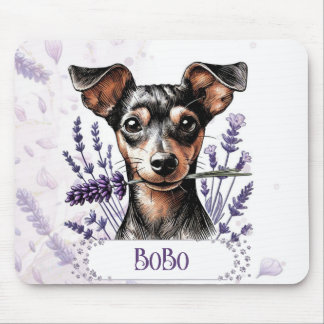 Personalized Pup – Min Pin Mouse Pad