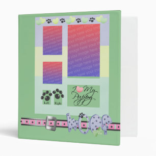 Personalized Puppy Book Binder
