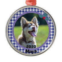 Personalized Puppy Dog Christmas Photo