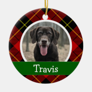 Personalized Puppy Dog Pet Photo Ceramic Ornament