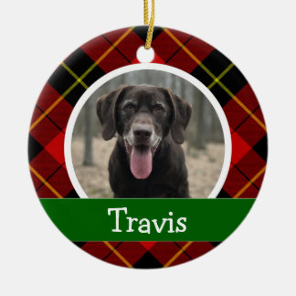 Personalized Puppy Dog Pet Photo Ceramic Ornament