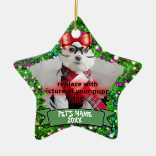 Personalized Puppy Dog Pet Photo Ornament