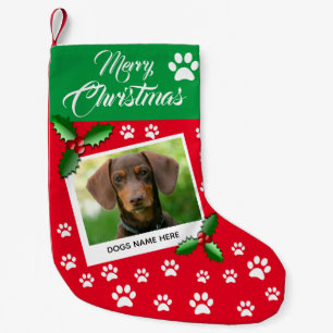 Personalized Puppy Dog Small Christmas Stocking