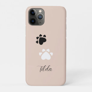 Personalized Puppy Heart Paws iPhone 11 Pro Case