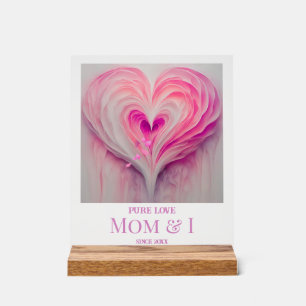 Personalized "Pure Love" Mom and I Acrylic Sign
