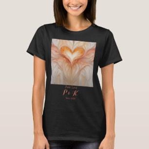 Personalized "Pure Love" Monogram for Couple T-Shirt