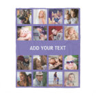 Personalized Purple 16 Photo Collage