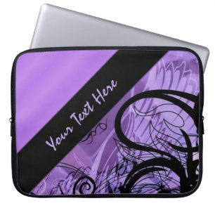 Personalized Purple and Black Pattern Sleeve
