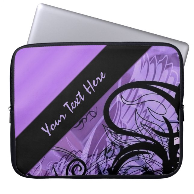 Personalized Purple and Black Pattern Sleeve (Front)