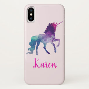 Personalized Purple and Blue Magical Unicorn Case-Mate iPhone Case