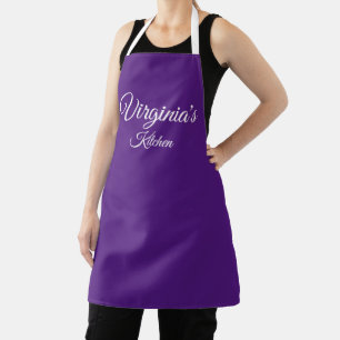 Personalized Purple Apron