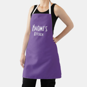 Personalized Purple Apron