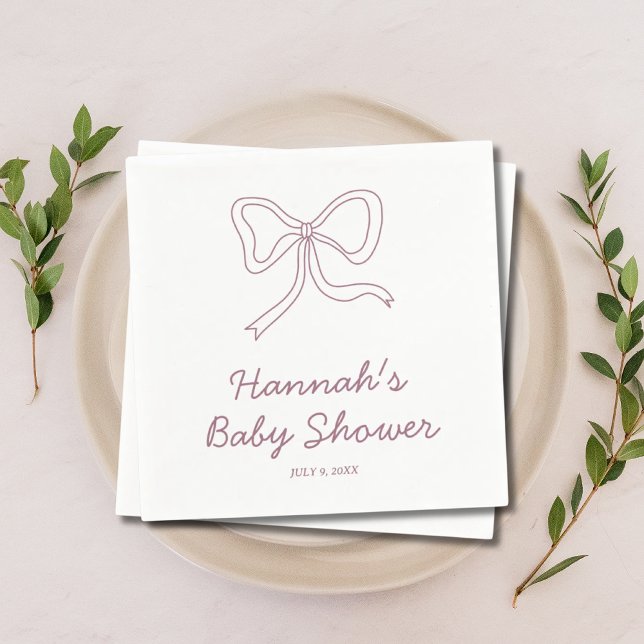 Personalized Purple Baby Shower Napkins (Personalized Purple Baby Shower Napkins
)