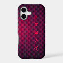 Personalized Purple black carbon fibre patterned