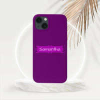 Personalized Purple Centre Banner 
