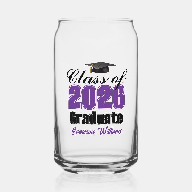 Personalized Purple Class of 2026 Graduation (Recto)
