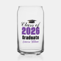 Personalized Purple Class of 2026 Graduation