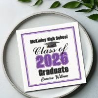 Personalized Purple Class of 2026 Graduation Party