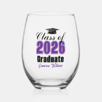 Personalized Purple Class of 2026 Graduation