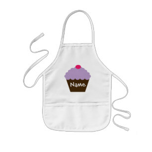 Personalized Purple Cupcake Apron