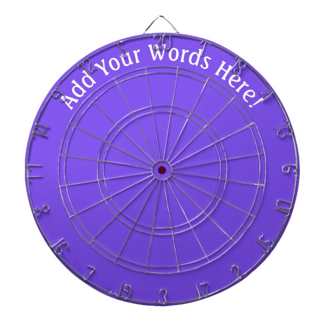 Personalized Purple Dartboard (Front)