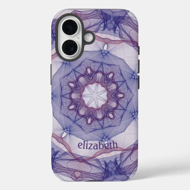 Personalized Purple Design Casemate Case-Mate iPhone Case (Back)