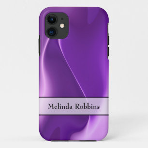Personalized Purple Flame Abstract iPhone 11 Case