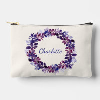 Personalized Purple Floral Bridal Party Favour