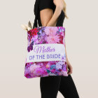 Personalized purple floral mother of the Bride