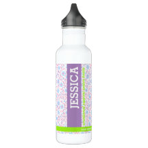 Personalized Purple Floral Name & Monogram