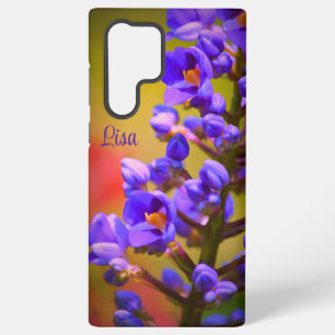 Personalized Purple Flower Samsung Case