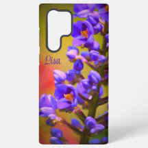 Personalized Purple Flower Samsung Case
