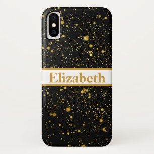 Personalized Purple Glitter Faux Foil Confetti Case-Mate iPhone Case