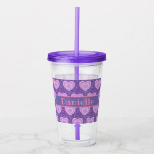 Personalized Purple Heart Cup