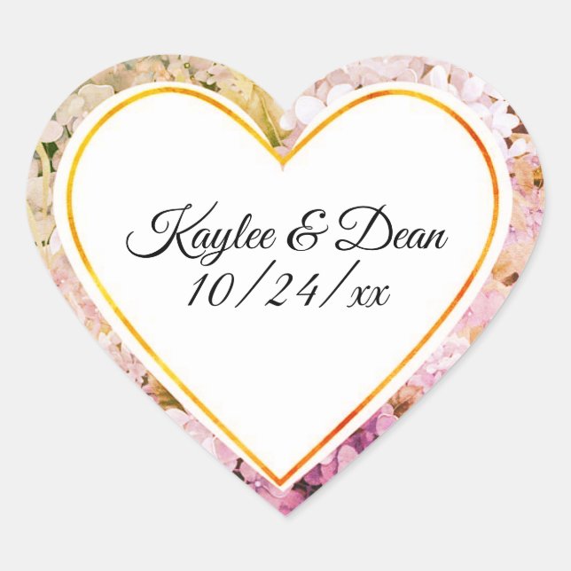 Personalized Purple Heart stickers (Devant)