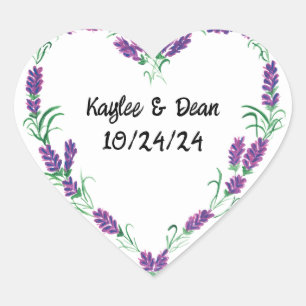 Personalized Purple Heart stickers