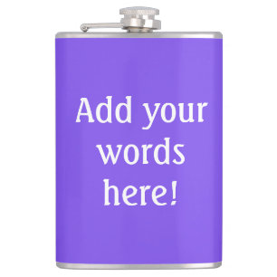 Personalized Purple Hip Flask