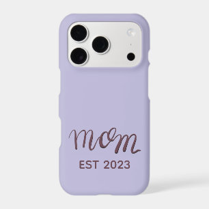 Personalized Purple Mom iPhone Case Custom Est.