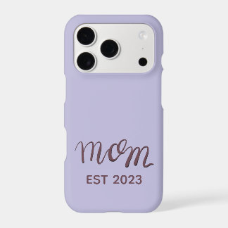 Personalized Purple Mom iPhone Case | Custom Est.