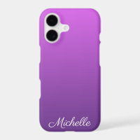 Personalized purple ombre