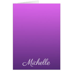 Personalized purple ombre