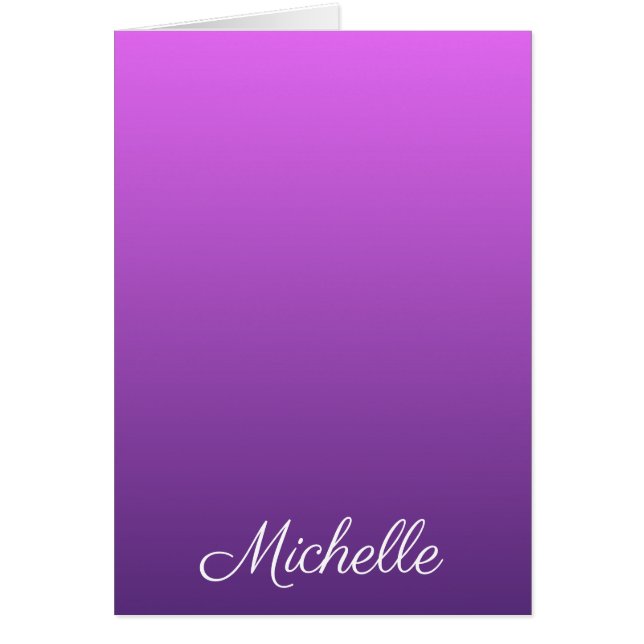 Personalized purple ombre (Front)