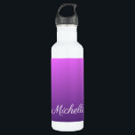 Personalized purple ombre 710 ml water bottle<br><div class="desc">Personalized purple ombre</div>