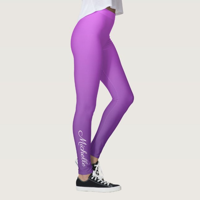 Personalized purple ombre leggings (Right)