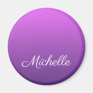 Personalized purple ombre magnet